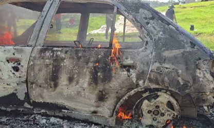 Pericia de incêndio veicular por material acelerante